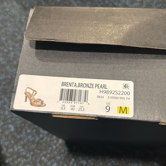 Naturalizer Brenta Bronze Pearl Metallic Heeled Sandals - Picture 4 of 5